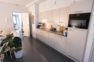 Appartement confortable d'une chambre au rez-de-chaussée, situé au 3, Waaistraat. Il a une superficie de 55 m² avec une terrasse couverte orientée sud de 10 m² donnant sur le jardin intérieur commun. Séjour avec cuisine ouverte entièrement équipée, couloir avec possibilité de raccorder une machine à laver, salle de bains avec douche et chambre spacieuse.<br />En tant que locataire, vous disposez de votre propre place de parking souterrain pour votre voiture et votre vélo.<br /> <br />Situation centrale idéale avec un accès facile aux commerces, écoles, transports en commun, restaurants, etc.<br />Disponible à partir du 01/02/2026<br />Loyer :  1150 €, frais fixes de 100 € pour les charges communes et provision de 50 € pour le chauffage. L'électricité et l'eau sont facturées individuellement.<br />