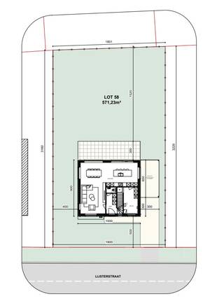  * Zuidgericht perceel * Voor vrijstaande woning  * Dichtbij Gent * Goede mobiliteitOMGEVINGDit villalot (lot 58) ligt in een rustige, groene...