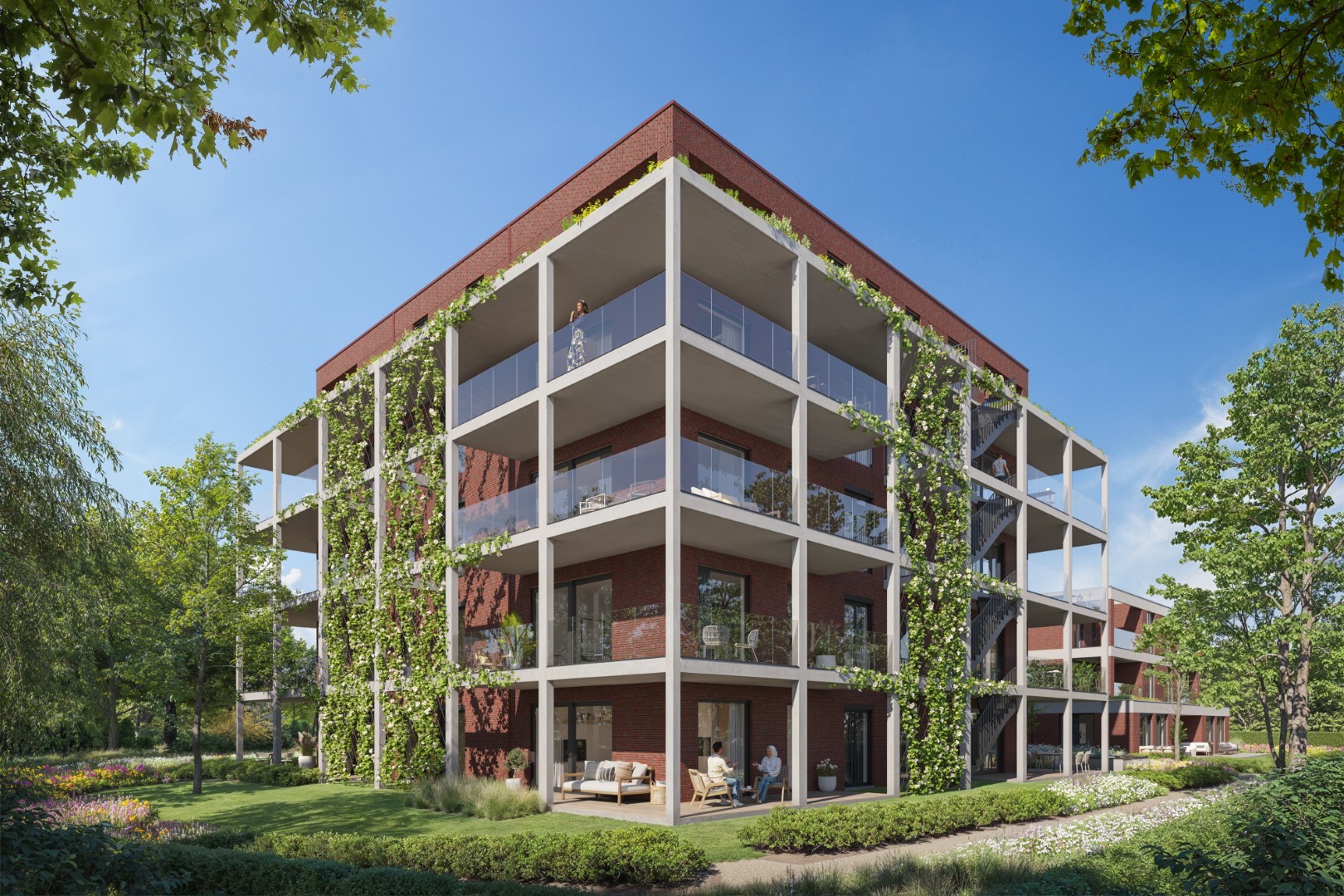 2-slpk app. met terras en zicht op het groen - foto 4