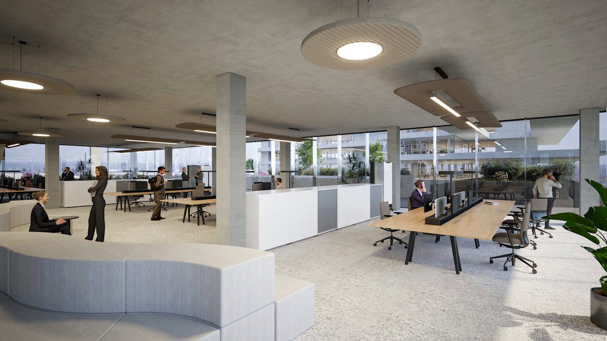 Kantoor van ca. 1.323 m² te huur in "The Edge" in Waregem - foto 2
