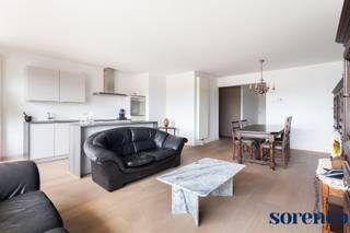 <p><strong>Sale & Rentback – Vastgoedinvestering met stabiele huurinkomsten.</strong></p>
<p><strong>De huidige eigenaar wordt na de notariële akte vaste huurder via een afgesproken huurcontract.</strong></p>
<span><span>Dit modern en goed onderhouden 2 slaapkamer appartement met terras bevindt zich in een gerenoveerd gebouw dd. 2012 en geniet van een uitstekende locatie te Berchem in de gegeerde Pulhofwijk. </span></span>Op wandelafstand bevinden zich tal van voorzieningen zoals supermarkten, het Brilschanspark, scholen, station Berchem en belangrijke in- en uitvalswegen. Bovendien bevinden zich in de buurt trendy restaurants zoals TamTam, Da Fellini en Chasse Royale. De uitstekende bereikbaarheid, openbaar vervoer op wandelafstand en de bruisende buurt maken dit appartement tot een uiterst toegankelijke én aantrekkelijke investering.<span><span><br /></span></span><br /><span><span>INDELING</span><br /><br /></span>De ruime LEEFRUIMTE van ca. 43m² geniet van veel lichtinval en geeft uit op een gezellig TERRAS aan de voorzijde. Aansluitend bevindt zich de open KEUKEN van het kwaliteitsmerk Siematic, uitgerust met een kookeiland met zitgedeelte, opbergkasten en toestellen; een spoelbak, elektrische kookplaat, dampkap, oven en een vaatwasser. Verder is er een praktische WASRUIMTE/berging met aansluiting voor wasmachine en droogkast. <br />De BADKAMER beschikt over zowel een douche als een ligbad, en is afgewerkt met een moderne wastafel. Het toilet is apart. <br />De MASTERBEDROOM van ongeveer 15m² en de tweede SLAAPKAMER van ca. 9m², beide op parket geven uit op het achtergelegen TERRAS van zo’n 8m², waar je in alle rust kan genieten.<br /><br />Daarnaast beschikt het appartement over een ruime kelderberging.<br /><br /><span><span><strong>BIJZONDERHEDEN:</strong></span><br />* SALE & RENTBACK – Zorgeloos investeren met vaste huuropbrengst<br /></span><span>* Ruim en modern 2 slaapkamerappartement in de begeerde Pulhofwijk te Berchem<br /></span>* Volledig gerenoveerd in 2012<br />* Conforme keuring, asbestvrij, EPC 116kWh/m²<br />* Inclusief kelderberging