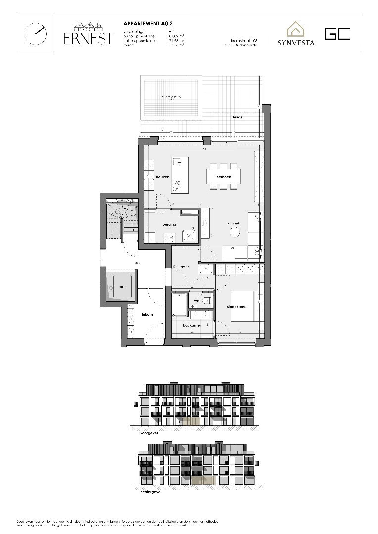 Apartment for sale in Oudenaarde with 1 bedroom - photo 3