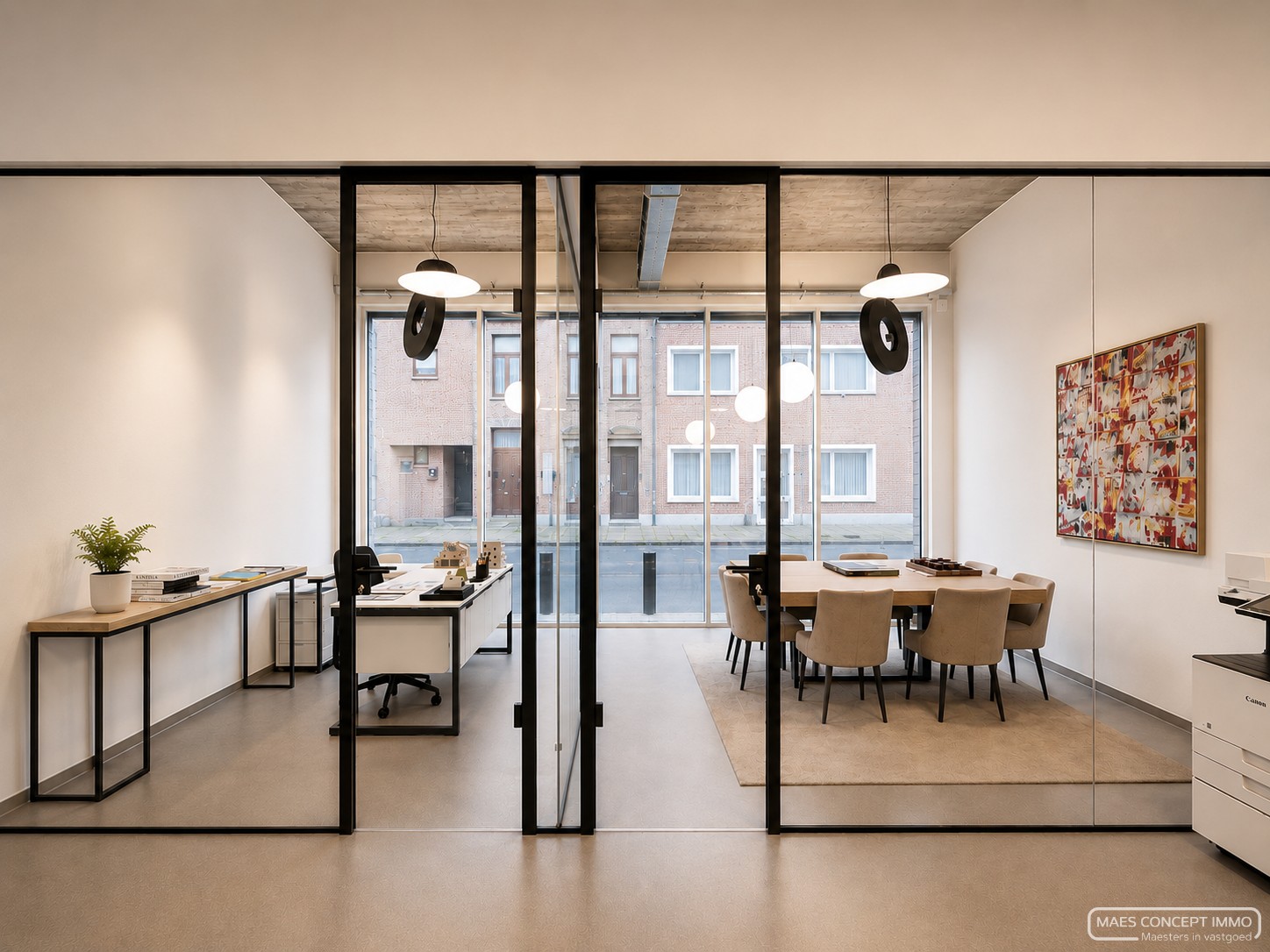 Instapklaar gelijkvloers kantoor te huur vlak bij N60 - foto 1