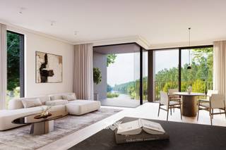 Deze unieke penthouse van liefst 205 m² is verdeeld over de twee bovenste verdiepingen van het project Leiemeersen gelegen vlak langs de Leie...