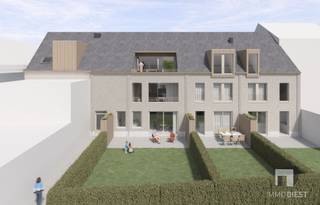 Dit duplex appartement maakt deel uit van het nieuwbouwproject Den Boom in de Statiestraat te Diest en heeft volgende indeling:GELIJKVLOERS:-...