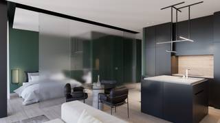 Mooi appartement gelegen op de 22e verdieping, met fenomenaal uitzicht en noord-oriëntatie. Het heeft 1 slaapkamer, een keuken, badkamer en terras.<br />Bij het appartement hoort een extra berging, gelegen op dezelfde verdieping.