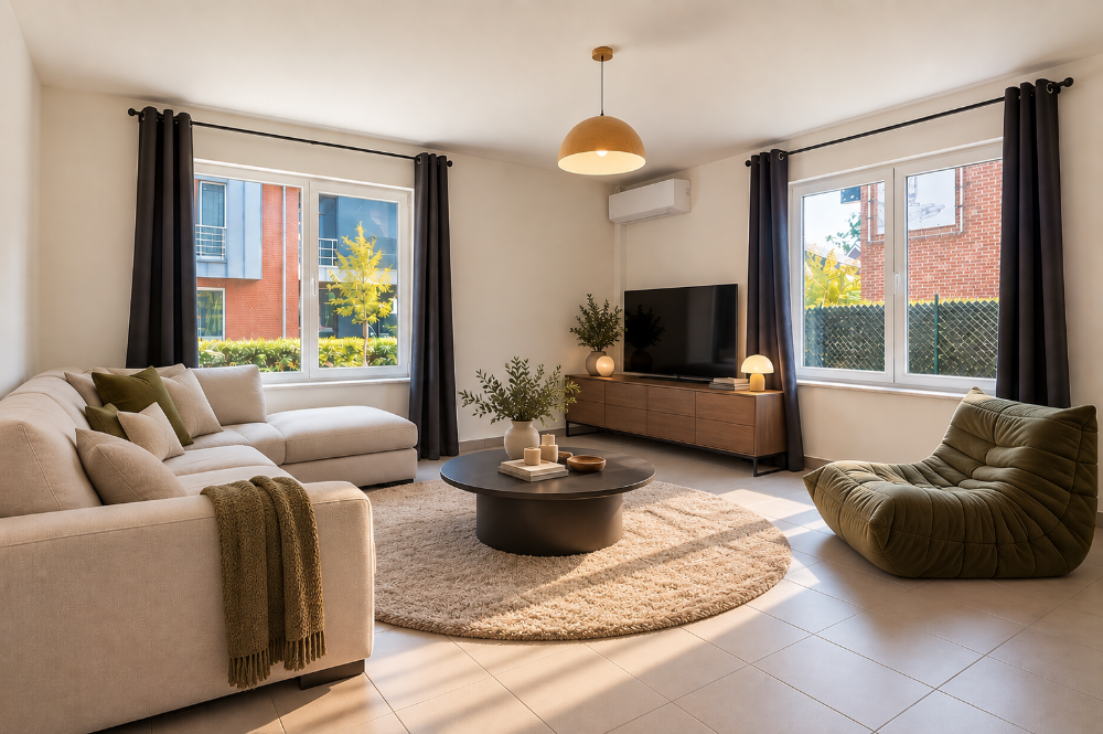 Een energiezuinig gelijkvloers appartement met 1 slaapkamer, EPC B en garage in het centrum van Wechelderzande - foto 4