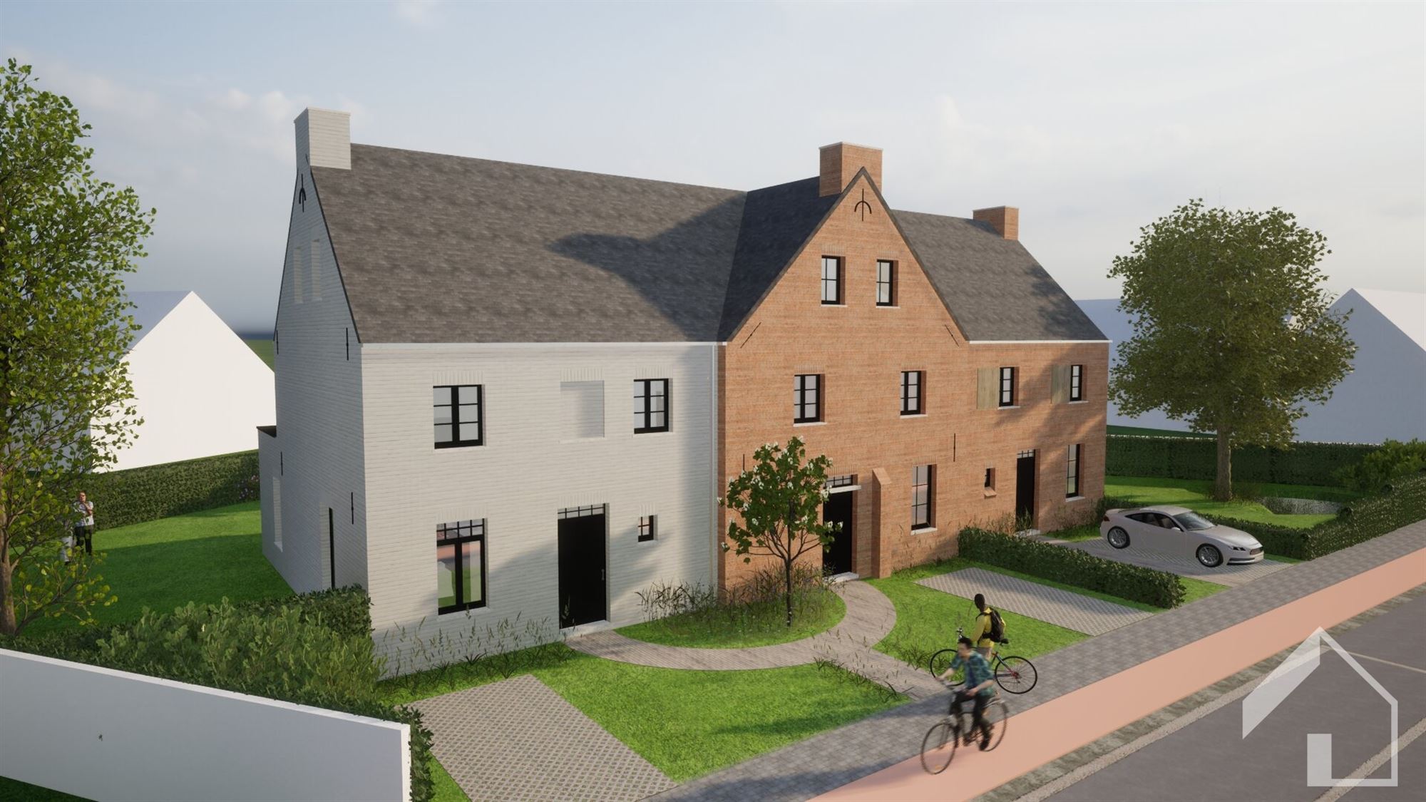 3 volledig afgewerkte nieuwbouwwoningen nabij centrum van Broechem - foto 3