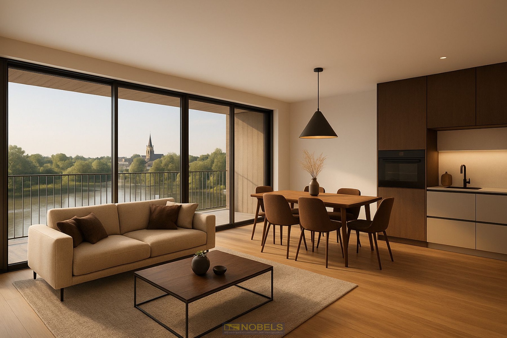 Te koop, stijlvol 1-slaapkamerappartement met zonneterras - photo 3