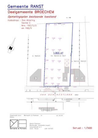 Mooie projectgrond van 1903m2 inclusief te renoveren woning, met uitzicht op weiden en groen. Momenteel is er een verkavelingsvergunning ingediend...