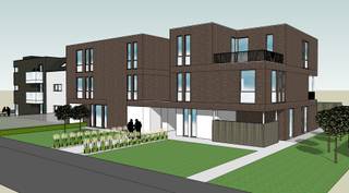 LUXUEUS gelijkvloers BEN-APPARTEMENT (131 m²), met 2 slpks, groot terras en tuin.

Ontdek dit prachtige appartement in een exclusieve, kleinschalige residentie “Ebenora 7” in Retie. Hier komen moderne architectuur, comfort en duurzaamheid perfect samen. De zes luxueuze appartementen zijn ontworpen met oog voor detail en uitgerust met grote raampartijen die een zee van natuurlijk licht binnenlaten. Geniet van een doordachte indeling, stijlvolle afwerking en maximaal wooncomfort met mooie volumes, allemaal volgens de hoogste kwaliteits- en energienormen. Een unieke kans om te wonen op een toplocatie!

Het gelijkvloers appartement 0.1 bestaat uit een ruime inkomhal met apart gastentoilet en plaats voor een vestiaire en geeft achteraan uit op 2 deftige slaapkamers en badkamer die de koper naar wens kan inrichten met ligbad/douche, lavabo en toilet. Vooraan komt men vanuit de inkomhal in een zeer ruime leefruimte (63 m²) met veel lichtinval dankzij grote raampartijen en plaats voor een open keuken, zit- en eethoek en bureau. De leefruimte geeft via een schuifraam achteraan uit op een zeer groot terras (45 m²) en tuin (185 m²) met tuinberging. 

De appartementen worden gebouwd met hoogwaardige, duurzame materialen en moderne technieken die garant staan voor maximaal wooncomfort én een zeer energiezuinig E-peil. Zo geniet u van aluminium ramen, een ventilatiesysteem D, individuele zonnepanelen per appartement, vloerverwarming en een geothermisch warmtepompsysteem dat niet alleen verwarmt, maar in de zomer ook voor aangename koeling zorgt. Ook de lift is energiezuinig en geluidsarm.

Als koper heeft u ruime inspraak in de afwerking: keuken, badkamer, vloerbekleding… . U kiest zelf de materialen en stijlen die bij u passen, alle details en details vindt u terug in het lastenboek.

Toplocatie: het project bevindt zich op slechts 500 meter van de markt van Retie, dichtbij winkels, scholen en alle voorzieningen en toch vlakbij de op- en afrit van de E34. 

Troeven:
•Mooie volumes: grote leefruimte en grote slaapkamers. 
•Zeer energiezuinig: geothermische warmtepomp met vloerverwarming én koeling
•Individuele zonnepanelen
•Geluidsarme, energiezuinige lift
•Veel natuurlijk licht dankzij grote raampartijen
•Laadpaalvoorzieningen

De opgegeven prijs is zonder kosten (BTW op de constructie, registratierechten op het grondaandeel en aankoopkosten).

Per appartement is een ondergrondse autostaanplaats en kelderberging voorzien die de koper verplicht dient aan te kopen.

Er is een gemeenschappelijke fietsenberging en vuilberging.

Indien u meer informatie wenst (prijzen, plannen van de verschillende appartementen, lastenboek,…) of extra toelichting wil, aarzel dan niet contact op te nemen, tel. 014 71 50 08 of 0496 51 10 10 of mail naar christoffel@vastgoedpicavet.be 
