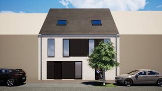 Langs de Zandvoordedorpsstraat ter hoogte van het centrum van Zandvoorde deelgemeente van Oostende bouwt Residentie Vastgoed weldra 2 ruime woningen met een bewoonbare oppervlakte van 184,30 m². Dit project is gelegen in het centrum van Zandvoorde. Zandvoorde wordt gekenmerkt door zijn bruisende doch landelijke omgeving op een boogscheut van zijn grote broer de Stad aan Zee Oostende. De site ligt vlakbij de op -en afrit a5 Zandvoorde van de snelweg A10. Hierdoor is de site vlot bereikbaar vanuit Oostende (8 minuten) en Brugge (20 minuten). Het stadcentrum van Oudenburg ligt tevens op een boogscheut van de site doormiddel van de verbinding via de Zandvoordsestraat. De voornaamste voorzieningen bevinden zich op wandelafstand van de woningen (supermarkt, apotheker, bakker, school, …). Tevens is de site vlot bereikbaar via het openbaar vervoer (lijnen 21, 22, 23, 54, 82).<br /><br />De woning zelf beschikt op de gelijkvloerse verdieping over een inkom met apart toilet, een aparte bergruimte/ fietsenstalling met aansluiting tot de straat en een ruimte lichtrijke leefruimte met open ingerichte keuken. Op de eerste verdieping bevinden er zich een ruime slaapkamer met dressing, een badkamer, een apart toilet, een extra bergruimte en een bureauruimte met open vide richting de woonkamer. Op de tweede verdieping bevinden er zich nog 2 slaapkamers en een extra bergruimte. Overigens beschikt elke woning over een zuid gerichte private tuin (9m x 5m). (Gvg, Wg, Gmo, Gvk, Gvv)<br /><br />Residentie Vastgoed treedt niet op als bemiddelaar maar als verkoper van het onroerend goed
