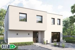 Deze zéér energiezuinige nieuwbouwwoning met energiepeil cat A kan voor u gebouwd worden volgens de meest energiezuinige norm dankzij warmtepomp (lucht/water) met vloerverwarming, ventilatiesysteem met dubbele luchtstroom en warmterecuperatie (systeem D), driedubbele beglazing, 13 zonnepanelen (445wp), performante isolatie en hoogwaardige afwerking door ons sterk lastenboek. Het ontwerp kan nog volledig aan uw smaak worden aangepast alsook de indeling en de afwerkingsgraad. De prijs bedraagt ALL-IN : 582.355€ (Grond + registratie + notaris + woning + 21% btw + aansluitingskosten nutsvoorziening)