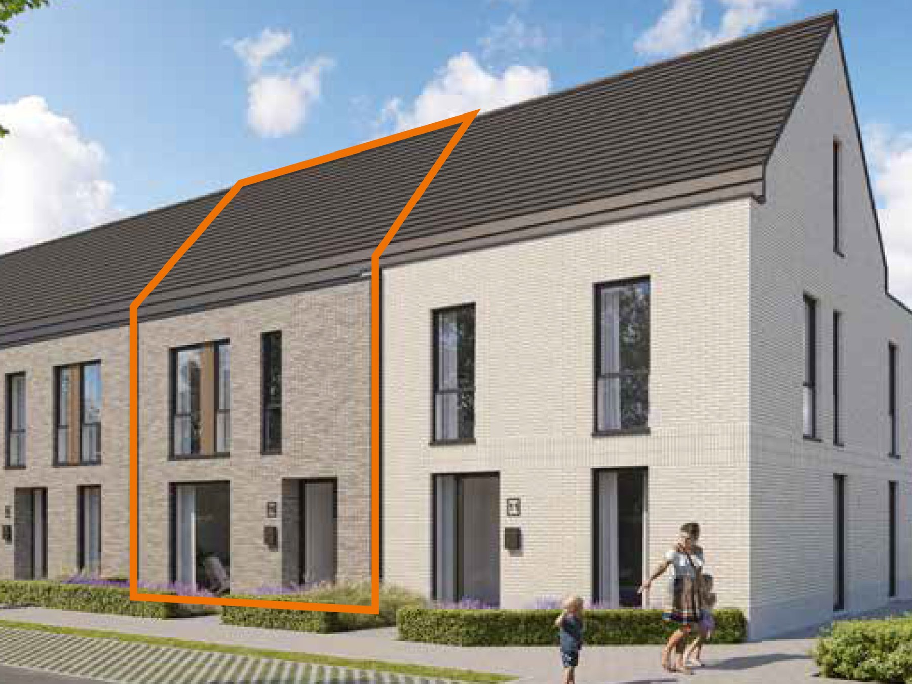 Lot 10 Moderne gesloten energiezuinige woning (196 m²) met 3 slaapkamers - foto 1