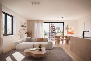 Project Westweghe – Residentie Graspieper is een uniek nieuwbouwproject in het hart van Leffinge, waar hedendaagse architectuur, duurzaamheid en een groene leefomgeving perfect samenkomen. Verdeeld over vijf kleinschalige residenties met een stijlvolle, lage architectuur omvat het project 63 BEN-appartementen die naadloos opgaan in hun omgeving.<br /><br />Alle appartementen werden ontworpen met het oog op maximaal wooncomfort en beschikken over een lichtrijke leefruimte, een volledig uitgeruste open keuken, twee volwaardige slaapkamers en een ruim terras. Afhankelijk van het appartement geniet u van verschillende oriëntaties en terrassen, zodat er voor iedere woonwens een geschikte indeling beschikbaar is.<br /><br />De absolute blikvanger van de woonwijk is zonder twijfel het publieke park van maar liefst 1,6 hectare. Deze prachtig aangelegde groenzone vormt een echte oase van rust en beschikt over wadi's, natuurlijke speelzones en gezellige ontmoetingsplaatsen. Dankzij de volledig verkeersluwe inrichting kunnen kinderen er veilig buiten spelen en geniet u dagelijks van een aangename en gezonde leefomgeving.<br /><br />Ondanks de rustige ligging woont u midden in het centrum van Leffinge, met scholen, winkels en gezellige horecazaken op wandelafstand. Bovendien bevindt de Belgische kust zich binnen handbereik: met de fiets bereikt u de zee in ongeveer 20 minuten, terwijl u met de wagen slechts 5 minuten onderweg bent.<br /><br />De wijk straalt bovendien een levendige en aangename sfeer uit dankzij de doordachte combinatie van woningen en appartementen. Hierdoor ontstaat een dynamische buurt waar jong en oud zich thuis voelen.<br /><br />Ook aan praktisch comfort en duurzaamheid werd gedacht. Bij elk appartement dient een privatieve berging verplicht aangekocht te worden vanaf €4.900 exclusief kosten, evenals een carport vanaf €18.900 exclusief kosten. Daarnaast worden er publieke laadpalen voorzien.<br /><br />Alle appartementen zijn uitgevoerd als BEN-appartementen (Bijna-Energieneutraal) met een E-peil lager dan E30. Zo voldoet u aan de modernste energienormen, geniet u van een bijzonder laag energieverbruik en investeert u in een duurzame en waardevaste woning.<br /><br />Afwerking gebeurt volledig op maat, zodat u uw appartement kunt personaliseren volgens uw eigen smaak en woonwensen.<br /><br />Prijzen kunnen steeds aangepast worden zonder voorafgaande verwittiging. Oppervlaktes worden telkens bruto vermeld.<br /><br />Voor meer informatie over het project of een bezoek kunt u contact opnemen met Inti via inti@immofrancois.be of 0499 74 89 74. Meer informatie vindt u op westweghe.be.<br /><br />Troeven<br /><br /><ul><li>63 BEN-appartementen verdeeld over 5 kleinschalige residenties<br /><br /></li><li>alle appartementen beschikken over 2 volwaardige slaapkamers<br /><br /></li><li>ruime terrassen<br /><br /></li><li>BEN-appartementen met E-peil lager dan E30<br /><br /></li><li>lichtrijke leefruimtes<br /><br /></li><li>volledig afwerking op maat mogelijk<br /><br /></li><li>stijlvol woonproject met moderne architectuur<br /><br /></li><li>wonen aan een groen park van 1,6 hectare<br /><br /></li><li>verkeersluwe en kindvriendelijke woonomgeving<br /><br /></li><li>centrum van Leffinge op wandelafstand<br /><br /></li><li>scholen, winkels en horeca vlakbij<br /><br /></li><li>de kust op slechts 5 minuten met de wagen<br /><br /></li><li>privatieve bergingen verplicht aan te kopen vanaf €4.900 exclusief kosten<br /><br /></li><li>carports verplicht aan te kopen vanaf €18.900 exclusief kosten<br /><br /></li><li>publieke laadpalen voorzien<br /><br /></li><li>duurzame en toekomstgerichte investering</li></ul>