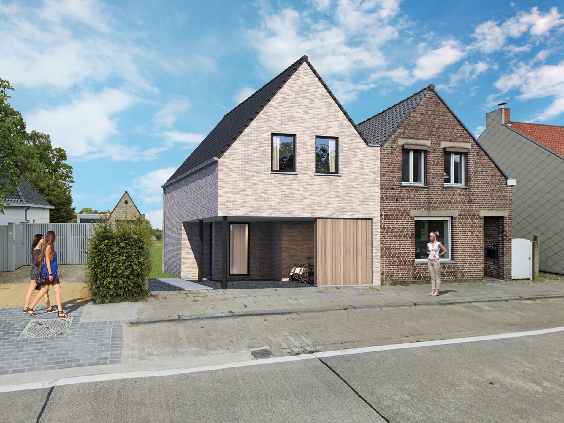 Eigentijdse koppelwoning 900 m van Ruddervoorde - foto 1