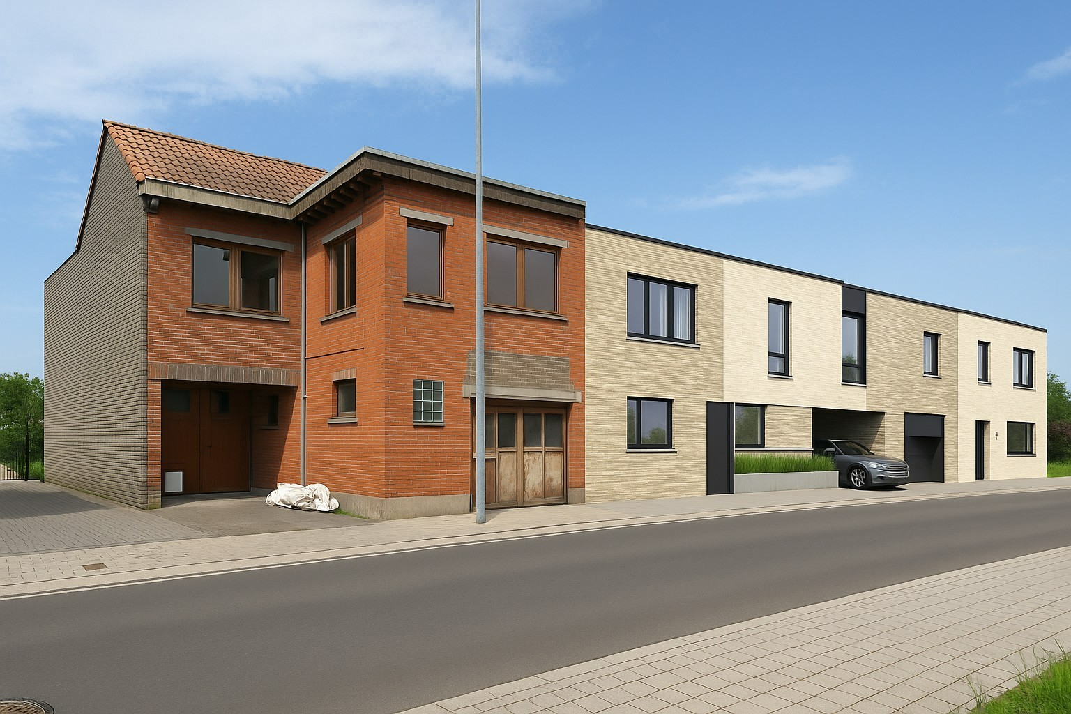 Bedrijfsgebouw met bovenliggend appartement te Sint-Eloois-Winkel - photo 1