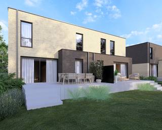 <strong>Woonoase Delvaux </strong><br />Energiezuinig nieuwbouwproject in groene en rustige straat – Neerijse<br /><br />AANKOOP MOGELIJK AAN 6% BTW<br /><br />Op de hoek van Wolfshaegen met de rustige Ridderstraat wordt dit kleinschalige en kwalitatieve nieuwbouwproject van 10 woningen gerealiseerd. <strong>Omgeven door groen</strong>, biedt dit project een ideale combinatie van wooncomfort, duurzaamheid en levenskwaliteit.<br /><br />Het project bestaat uit een gevarieerde mix van <strong>open, halfopen en gesloten bebouwingen</strong>, geschikt voor gezinnen en koppels die op zoek zijn naar een moderne en toekomstgerichte woning.<br /><br />Alle woningen worden uitgerust met <strong>hedendaagse technieken en een sterke focus op energiezuinigheid</strong>:<br />- E-peil lager dan of gelijk aan 10 <br />- Lucht-water warmtepomp<br />- Vloerverwarming<br />- Volledig onderkelderd, ideaal als extra bergruimte of multifunctionele ruimte<br /><br />Dankzij deze duurzame voorzieningen geniet u van een aangenaam binnenklimaat en <strong>lage energiekosten</strong>. De groene en rustige ligging zorgt voor een aangename woonomgeving, met <strong>vlotte verbindingen</strong> naar omliggende gemeenten en dagelijkse voorzieningen.<br /><br />Tot slot: doordat de <strong>tuinaanleg is inbegrepen</strong> in de prijs, kunt u al meteen heerlijk genieten van de <span><strong>zuid-georiënteerde </strong>tuin wanneer u de sleutels ontvangt. <br /></span><br />Een aantrekkelijk nieuwbouwproject voor wie rustig, comfortabel en energiezuinig wil wonen in het groen.<br /><br />Interesse? Neem snel met ons contact op.