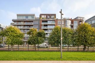 <p>Located on the fourth floor of a modern building completed in 2018, comprising just six apartments, this furnished property combines space, comfort and privacy with beautiful views over the River Scheldt.</p>
<p>The spacious entrance hall leads to a bright living area with a fully equipped open-plan kitchen. Eight metres of floor-to-ceiling windows offer panoramic views of the Scheldt and the renovated riverfront. The adjoining terrace includes a practical storage room. At the quiet rear of the apartment are three spacious bedrooms and two bathrooms. The first features a bathtub, shower, double washbasin and toilet, while the second has a shower and washbasin.</p>
<p>The apartment is offered fully furnished and finished to a high standard. Home automation allows you to easily control the blinds, sunshades, heating and air conditioning.</p>
<p>An exclusive benefit is access to the private swimming pool and fitness room in the basement, reserved for residents of the six apartments.</p>
<p>Monthly common charges are €375, covering, among other things, the maintenance and electricity of the communal areas, lift, swimming pool and fitness room. Utilities are to be registered in the tenant’s name. A parking space is optionally available for €150 per month.</p>
<p>Availability: immediate.</p>