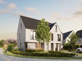 <h3><span>Jouw nieuwe thuis in Hof ter Heiken</span></h3><p><span>Deze woning maakt deel uit van </span><span>Hof ter Heiken</span><span>, een kleinschalig en duurzaam woonproject waar energiezuinig wonen, hedendaags comfort en een groene leefomgeving centraal staan. Dankzij de doordachte architectuur en kwalitatieve afwerking geniet je hier van een woning die volledig is afgestemd op het moderne gezinsleven.</span></p><p><span>Troeven van deze woning:</span></p><ul><li><span> Type: gesloten bebouwing</span></li><li><span> Doordachte indeling met ruime en lichtrijke leefruimtes</span></li><li><span> 3 volwaardige slaapkamers </span></li><li><span> ruime zolder (56,2m²), creatie extra kamers mogelijk</span></li><li><span> Private tuin met terras en fietsenberging</span></li><li><span> 2 private parkeerplaatsen</span></li><li><span> Energiezuinig dankzij geothermie en 4 zonnepanelen</span></li><li><span> Gebouwd volgens de nieuwste energienormen voor een lage energiefactuur</span></li><li><span> Vandaag nog de mogelijkheid om de afwerkingsmaterialen naar eigen smaak te kiezen</span></li><li><span> De woning bevindt zich in een vergevorderd bouwstadium, waardoor een snelle oplevering mogelijk is</span></li><li><span> Beslis vandaag en geniet binnenkort van een instapklare nieuwbouwwoning, zonder jarenlang te moeten wachten</span></li></ul><p><span> </span></p><p><span>Ontdek hieronder de specifieke indeling, oppervlaktes en kenmerken van deze woning en laat je verrassen door de unieke combinatie van duurzaam wonen, hedendaags comfort en een uitzonderlijke ligging in het groen.</span></p><p><span> </span></p>