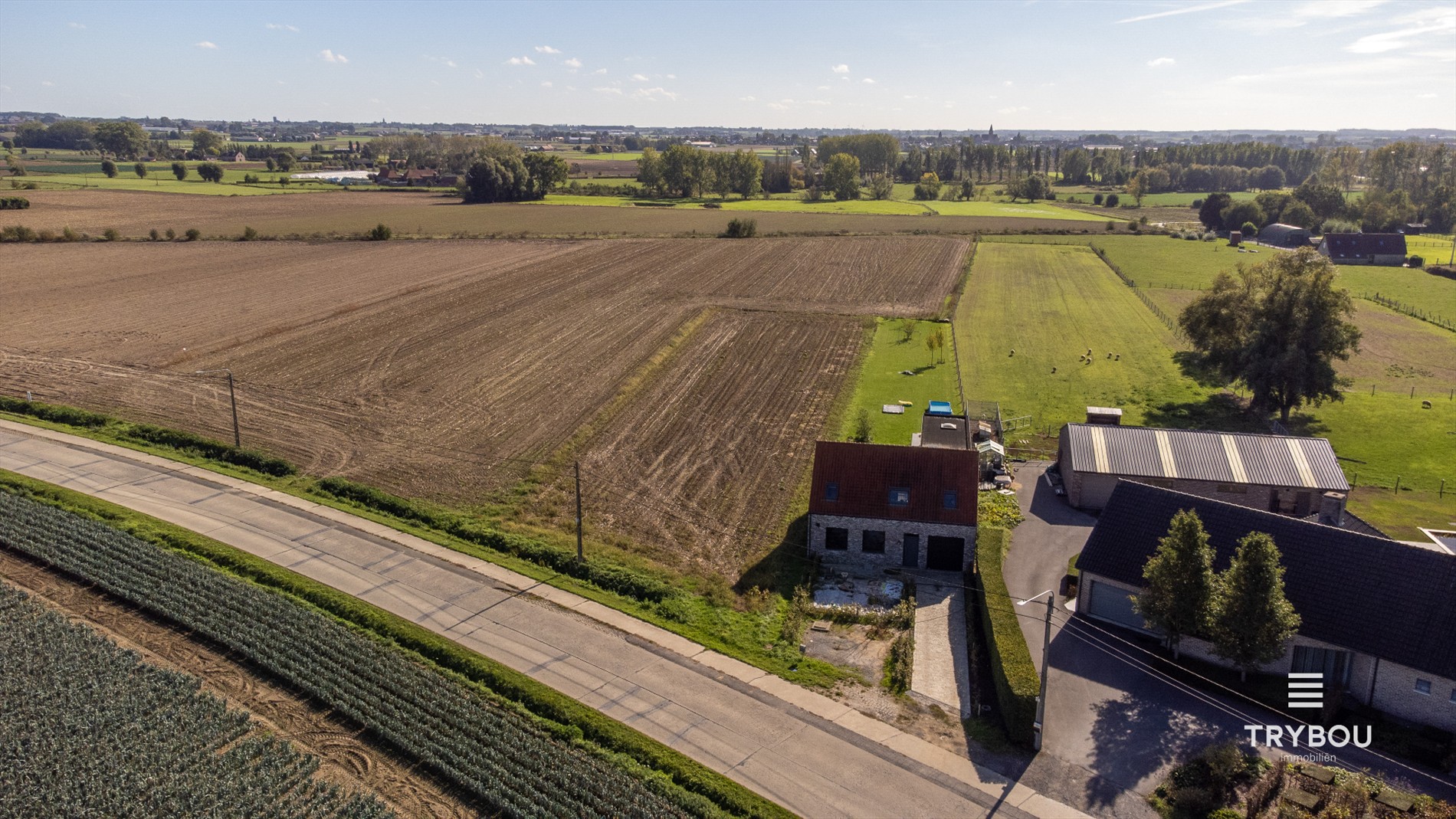 Ruime bouwgrond van 2.920 m² voor halfopen bebouwing in Poelkapelle - foto 4