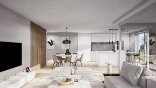 Residentie Moulart is gelegen in de stadskern van Geel in het binnengebied tussen de straten Pas en Peperstraat. De centrale ligging met de Markt van Geel op wandelafstand zorgt voor de nabijheid van alle faciliteiten. Winkels, horeca, scholen en openbaar vervoer bevinden zich op slechts enkele minuten wandelen van dit project. <br /><br />Het appartement bevindt zich op de eerste verdieping en heeft een bewoonbare oppervlakte van 139,80m². <br /><br />Indeling:<br />- Een inkomhal met vestiaireruimte<br />- Een woonkamer <br />- Open keuken <br />- 3 slaapkamers <br />- Badkamer <br />- 2 bergruimtes <br />- Apart toilet <br />- Overdekt terras <br /><br />Elk appartement wordt sleutel op de deur afgeleverd en u mag de afwerking zelf kiezen. Bij dit project is doelbewust gekozen voor de bouwmethode en materialen die voldoen aan de eisen van morgen. Alle appartementen zijn voorzien van vloerverwarming, een warmtepomp en zonnepanelen. Hierdoor zullen de appartementen een E-peil van maximum 20 behalen. Er is een lift aanwezig in het gebouw. Bij alle appartementen dient een ondergrondse autostaanplaats en kelderberging aangekocht te worden. Verder zijn er 2 fietsenstallingen inbegrepen in de verkoopprijs.<br /><br />De verkoop van deze appartementen vallen onder de Wet Breyne. De geafficheerde prijzen zijn exclusief BTW (21%) en bijkomende aankoopkosten.<br /><br />Indien u extra informatie wilt over dit project kan u hiervoor een afspraak maken via e-mail, info@vastengoed.be of telefonisch 014/72.73.74.