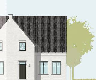 <strong>NIEUWBOUW IN EEN LANDELIJKE BOUWSTIJL - halfopen bebouwing (lot 105).</strong> Binnen de ring van Roeselare, op het grondgebied van Hooglede, bevindt zich deze ruime halfopen woning met zadeldak.<br /><br />De woning beschikt over een lichtrijke leefruimte, een kwalitatief ingerichte keuken en badkamer, 3 slaapkamers, een ruime zolder (toegankelijk via een vaste trap) kan ingericht worden tot een extra slaapkamer of hobbyruimte. De woning wordt volledig instapklaar opgeleverd, voorzien van alle nodige vloerbekleding, met aangelegde tuin voorzien van een afsluiting, terras en gazon en een aangelegde voortuin met oprit en pad naar de voordeur. Door de combinatie van het warmtenet en zonnepanelen verwarm je duurzaam en met de nieuwste technieken.<br /><br />Met een E-peil onder de 20 geniet je van heel wat voordelen en als bewoner van dit futureproof woonproject beschik je daarbij over alle faciliteiten van het e-mobipunt. Er is een vlotte verbinding met de ring rond Roeselare en het centrum van Roeselare.<br /><br />Deze prijs is exclusief kosten en btw, bekijk de ALL-IN prijs voor een volledig afgewerkte en instapklare woning, inclusief alle kosten op onze website: <strong>www.dumobil.be/nl/woonprojecten/projecten/hooglede-nieuwbouwwoningen </strong>/ Of vraag vrijblijvend informatie via onze bouwadviseur: Sam Borrey: <strong>sam@dumobil.be</strong> | <strong>0483 210 133</strong>.