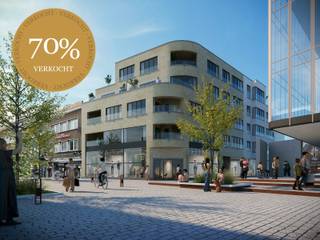 6% BTW mogelijk onder voorwaarden!<br />In Residentie ’t Stoofhof combineer je hedendaags wonen met het stadsleven. Gelegen aan de Molenstraat, pal in het centrum, geniet je van alles wat Aalst te bieden heeft. Boetieks, restaurants en culturele hotspots zoals De Werf liggen om de hoek, terwijl uitstekende verbindingen met Gent en Brussel zorgen voor een vlotte mobiliteit.<br />De Residentie biedt 14 lichtrijke appartementen en 3 penthouses, allen voorzien van privéterrassen. Met duurzame technieken zoals zonnepanelen en warmtepompen geniet je hier van een energiezuinige woning met een E-peil van slechts 20. Bij de meerderheid van de appt. kan je genieten van een vrijstelling van de onroerende voorheffing voor 5 jaar! Contacteer ons voor de volledige lijst van de units die in aanmerking komen.<br />Residentie ’t Stoofhof is tevens ideaal voor investeerders dankzij de centrale ligging en de duurzame voorzieningen.<br />Naast de appartementen biedt Residentie ’t Stoofhof een commerciële ruimte van 156 m². Verkoop volgens de Wet Breyne. De vermelde prijzen zijn excl. RR op de grond, BTW op de constructie, aansluitingskosten voor nutsvoorzieningen, en de kosten voor PID en EPC. 6% BTW mogelijk onder voorwaarden! Prijzen aankoop autostaanplaats op aanvraag. Alle prijzen vermeld zijn geldig tot en met 15 januari 2026.