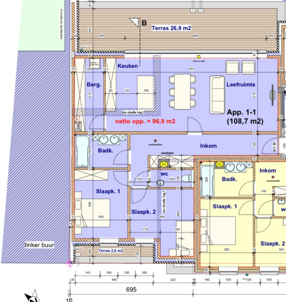 Ruim wonen met een indrukwekkend groot terras van 26,9 m² - foto 3