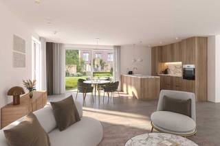 Dit appartement maakt deel uit van het nieuwe woonproject Residentie Flora.<br />Mooi energiezuinig ruim appartement C 1.4  ( = 110m²) gelegen op de 1ste verdieping met zuidwest gericht terras.<br />Inkomhal, apart wc, lichtrijke living met open keuken voorzien van ingebouwde toestellen, bureauhoek, ruime berging, 3 slpks en badkamer met dubbele wastafel en douche.<br />Volledige en nog vrij te kiezen binnenafwerking tot en met de laminaat in de slpks. <br />Uiterst energiezuinig ( E9 = A-Label ) dankzij zonnepanelen ( energiedelen) , warmtepomp met vloerverwarming(+koeling) en ventilatiesysteem D.<br />Ondergrondse staanplaatsen welke mee dienen aangekocht te worden.<br />Fietsenstalling en lift zijn voorzien. <br />Prijs excl. aankoopkosten en btw. 6% btw mogelijk, ook voor investeerders bij 15-jarige verhuur!<br /><br />Meer info via 09 280 60 60 of info@durabrik.be.<br /><br />Download de brochure op https://www.durabrik.be/nl/nieuwbouwprojecten/boortmeerbeek-wespelaarsebaan <br /><br />* Beelden en oppervlaktes zijn indicatief.<br /><br /> 