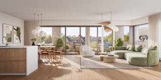Dit appartement maakt deel uit van het nieuwbouwproject ‘De Kaai' te Veurne.<br /><br />Het zicht op de jachthaven van Veurne, de moderne architectuur en de gemeenschappelijke binnentuin van 1700 m² zijn de troeven van deze residentie. Deze buitenruimte kreeg een groene en kleurrijke aanleg, evenals een tuinpaviljoen met buitenkeuken.<br /><br />De appartementen zijn uitgerust met energiezuinige systemen voor verwarming, warm water en ventilatie die voldoen aan de EPB-normen en zorgen voor een laag E-peil. Dankzij een geothermische warmtepomp en vloerverwarming geniet je bovendien van milieuvriendelijke, gelijkmatige en comfortabele warmte met lagere energiekosten.<br /><br />De penthouse bevindt zich op de 3de verdieping. <br /><br />Mogelijkheid tot aankoop van autostaanplaats, afgesloten garage en/of kelderberging in het ondergronds complex. <br /><br />Appartement: 167 m²<br />Terras: 63,1 m²