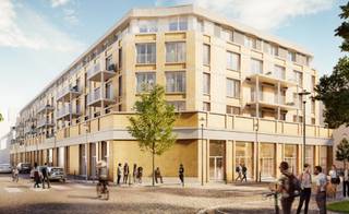 Lichte kantoorruimte te huur in een project bestaande uit 79 appartementen en 56 parkeerplaatsen in de kelder.Strategische ligging vlakbij het Gare...