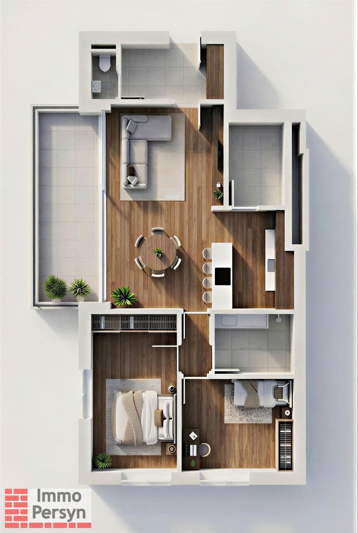 Nieuwbouw 2 slpk app met terras van 15m² - foto 1