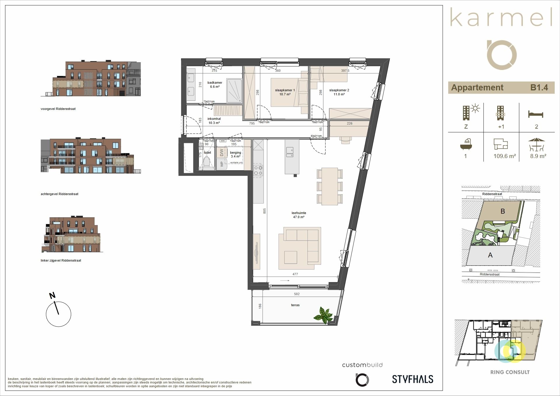 nieuwbouw appartement - 2 Kamers  - foto 2