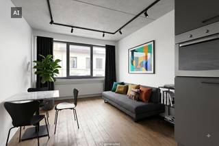 De studio heeft een bewoonbare oppervlakte van 32 m² en de badkamer en keuken werden recent nog gerenoveerd. Het appartement zelf is gelegen op de tweede verdieping van een kleinschalig gebouw in een heel aangename buurt.<br /><br />Indeling    <br />- inkomhal<br />- leef- en slaapruimte<br />- open keuken<br />- badkamer met douche, lavabo en toilet<br /><br />Troeven:<br />- EPC label B<br />- absolute toplocatie<br />- badkamer en keuken werden recent gerenoveerd<br /><br />De studio wordt verkocht voor een vraagprijs van 149.000 euro. <br />Voor een afspraak of meer info: 03/206.76.76 of sophie.schelpe@dewaele.com.  <br /><br />Had u graag uw eigen eigendom te koop aangeboden contacteer ons dan voor een vrijblijvende schatting, telefonisch op het nummer 03/206.76.76 of per mail naar antwerpen@dewaele.com.    <br />Ook voor alle andere vragen omtrent vastgoed kan u steeds bij ons kantoor te Antwerpen terecht!<br /><br />Bestuursmaatregelen in het maatregelenregister: nee<br /><br />Deze AI-visualisaties zijn bedoeld als inspiratie. Er werd geen rekening gehouden met technische specificaties, stedenbouwkundige voorschriften of de concrete mogelijkheden tot realisatie.