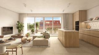 LUXE nieuwbouw appartement op 1steV bestaande uit : Inkomhall met ruimte voor vestiaire, apart toilet, modern ingerichte badkamer, 1 ruime slaapkamer, luxueus ingerichte keuken met berging, ruime woonkamer met toegang naar ruim privatief terras. Gemeenschappelijke binnentuin met fietsenstalling. Ondergronds : Privatieve autostaanplaatsen en ruime bergingen voorzien. Elk appartement wordt energiezuinig gebouwd, standaard voorzien van vloerverwarming met warmtepomp, en 'op maat' afgewerkt volgens de wensen van elke individuele koper. Gelegen op een rustige toplocatie aan de monding van de drie rivieren Rupel, Dijle en Nete, tussen het groen, het water en het centrum van Rumst. De aannemer en bouwheer BOSTOEN bouwt al méér dan 40 jaar met passie en gedrevenheid ... en vooral ..., zij bouwen uw nieuwe THUIS. Interesse om dit appartement in detail eens te komen bespreken ? Maak dan nu uw afspraak via LEXIMMO : 03.459.99.99 of joeri@leximmo.be .