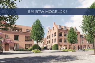 <p><strong><em>Houthof, AMBER - </em></strong><em>Licht, ruimte en verbinding</em></p>
<p>Houthof ademt Kempense charme met een knipoog naar rust én levendigheid. Gelegen midden in het dorp, met een centrale binnentuin als blikvanger.</p>
<p><strong>Appartement AM_2.09: knap dakappartement (96,5m²) met doorzonleefruimte en terras (13,1m²). </strong>Indeling als volgt: inkomhal met gastentoilet en vestiairenis, <strong>doorzonleefruimte</strong> met centrale open ingerichte keuken (samen ca. <strong>42,44m²</strong>), bergruimte/wasplaats (ca. 3,77m²), <strong>twee slaapkamers</strong> (15,6m² incl. dressingruimte en 11,2m²) en ingerichte badkamer. Vanuit de leefruimte geeft een groot schuifraam uit op het deels overdekte dakterras van 13m² met zuidwest oriëntatie!</p>
<p>Het <u>energiezuinige</u> <u>appartement</u> (<strong>max. E30</strong>) wordt volledig en degelijk afgewerkt; zo is er thermisch onderbroken aluminium buitenschrijnwerk met isolerende beglazing, vloerverwarming in combinatie met een <strong>individuele lucht-water warmtepomp,</strong> balansventilatie en een regenwaterrecuperatie-systeem! Extra aandacht wordt besteed aan akoestische isolatie (ontdubbelde scheidingswanden, akoestische vloerisolatie, …). Grote ondergrondse parkeerkelder (lift tot appartement). Verplichte aankoop van minimum één kelderparking.</p>
<p><em>Houthof, dorpse charme, tijdloze uitstraling</em></p>
<p>Contacteer ons voor meer informatie of een vrijblijvende afspraak: info@coga.be - 03/636.47.47.47.</p>