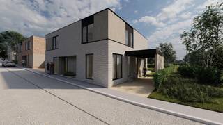 Welkom in uw nieuwe thuis! Stap binnen in deze prachtige nieuwbouwwoning en ontdek de ruimte, het licht en de vele mogelijkheden die het te bieden heeft. De woning verwelkomt u met een ruime inkomhal die perfect kan worden ingericht als bureau of een gezellige slaapkamer met badkamer, afhankelijk van uw wensen.<br /><br />Vanuit de inkomhal komt u in de open keuken en leefruimte, waar de naadloze overgang naar de woonkamer zorgt voor een ideale plek voor gezellige etentjes met vrienden en familie of gewoon om te ontspannen na een drukke dag.<br /><br />Op de eerste verdieping vindt u drie veelzijdige slaapkamers en één of twee stijlvolle badkamers, die u kunt aanpassen naar uw eigen voorkeur. Of u nu een extra badkamer wenst voor meer gemak of een ruime slaapkamer met en-suite voor extra privacy, de indeling is volledig naar uw wens.<br /><br />Met de mogelijkheden voor personalisatie kunt u deze woning helemaal naar uw smaak maken. De moderne afwerkingen en hoogwaardige materialen zorgen voor een luxueuze uitstraling in elke ruimte. Strakke lijnen en verfijnde details creëren een elegante en comfortabele leefomgeving.<br /><br />Laat deze woning uw persoonlijke project worden en geniet van het comfort en de luxe die het te bieden heeft. Neem vandaag nog contact met ons op om deze woning zelf te ervaren en uw droomhuis werkelijkheid te maken!<br /><br />Contact: kristof.de.clercq@albert.immo of 0474/764511