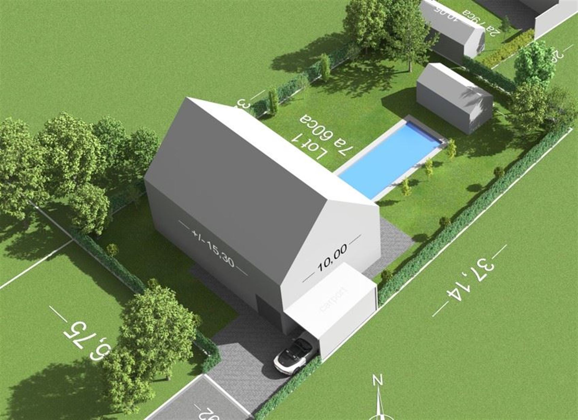 Bouwgrond voor open bebouwing - foto 1