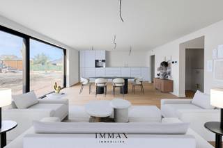 ** 6% VAT on full construction value **<br />Be quick, as the finishing can still be completely chosen by the buyer!<br /><br />The flat comprises the following layout: entrance hall with guest WC - living space with dining area and open kitchen with kitchen island - storage room adjacent to the kitchen with provision for washing machine &amp; tumble dryer - 3 bedrooms - bathroom with bath, shower and single washbasin - sun-facing terrace (15m²) with garden (29m²). <br /><br />Possibility of purchasing an above-ground parking space or carport with charging station. Bicycle sheds and waste storage are provided and belong to the common parts. <br /><br />Delivery: end of 2025 <br /><br />By car, you enjoy a smooth connection to the N49 and the A11, allowing you to reach your destination quickly and easily.<br />Do you prefer the bicycle? Then a beautiful trip along the idyllic Damse Vaart canal awaits you, where you can fully enjoy the peace and nature.<br /><br />In short, this property is ideally located in a child-friendly neighbourhood, in the middle of the green polders, where tranquillity and accessibility go hand in hand.