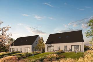 <p><b> 9 NIEUWBOUWWONINGEN TE KERKSKEN – UW NIEUWE THUIS IN EEN RUSTIGE, GROENE OMGEVING! </b><b></b></p>
<p>Ontdek deze 9 prachtige nieuwbouwwoningen, ideaal gelegen in het charmante Kerksken, een oase van rust met tal van wandelwegen in de buurt. Perfect voor wie houdt van een landelijke omgeving, zonder in te boeten op comfort en bereikbaarheid.<br /><span>De natuur rondom de woningen en in de buurt draagt bij tot een gezonde en rustige leefomgeving.</span><br />Alle winkels, scholen en zorgverlening is zeer vlot bereikbaar op ongeveer 1 km.<br />Dit project combineert moderne architectuur met de charme van een rustige woonomgeving. Een droomlocatie voor gezinnen, jonge koppels en iedereen die het beste zoekt van twee werelden: rust en gemak.<br />De woningen beschikken over hoogwaardige materialen en alle moderne technieken zoals een warmtepomp, vloerverwarming en hernieuwbare energie waardoor je een lage energiefactuur zal bekomen.<br />Alle woningen beschikken over 3 slaapkamers, luxueuze badkamer, een grote lichtrijke leefruimte met semi-open keuken, een handige berging grenzend aan de keuken. Deze geeft toegang naar het achtergelegen terras.<br />De zolder biedt een extra ideale bergruimte.<br />Er is keuzevrijheid in ons aanbod: met garage of met carport, met warmtepomp of gascondensatieketel.<br /><br />Deze woningen verdienen je aandacht. <br />Neem vandaag nog contact op voor meer informatie of een bezoek op het kantoor van Aeygems Vastgoed!<br /><b></b></p>