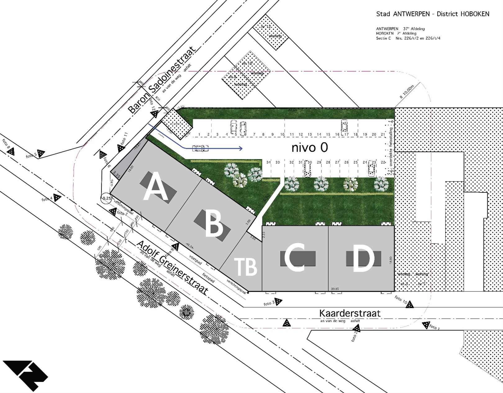 BLOK B: ruwbouw 12 appten + PROJECTGROND voor BLOK A. - foto 2