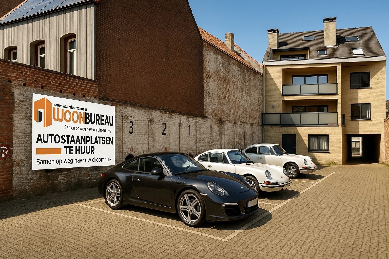 Autostaanplaats te Lokeren - Vrijheidsplein - foto 1