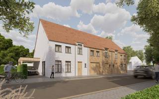 Deze nieuwbouwwoning is gelegen te Zande en bestaat uit:Gelijkvloers: inkomhal - gastentoilet - lichtrijke living met open ingerichte keuken -...