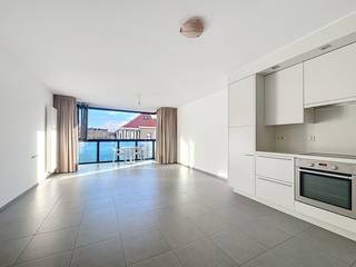 Dit recent appartement op de 1e verdieping werd volledig opgefrist: Nieuwe chauffages, schilderwerken,...  Het appartement is al volgt...