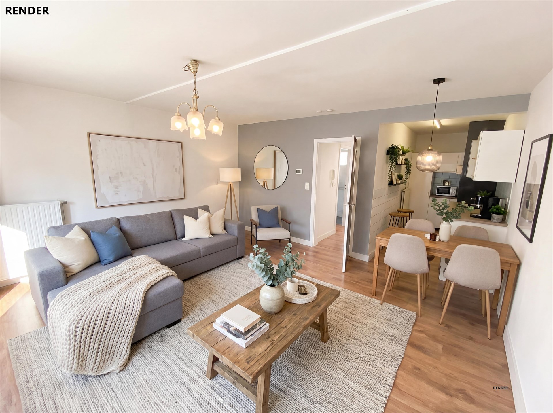 Appartement met 1 slaapkamer in het centrum - foto 1