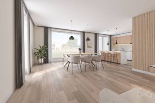<strong>Moderne nieuwbouwwoning met 3 slaapkamers en 2 badkamers te koop in Veerle, Laakdal</strong><br /><br />Op de Lakstraat, nabij het centrum van Veerle (Laakdal), vinden we dit nieuwbouwproject in een moderne stijl. De centrale ligging biedt heel wat voordelen: een supermarkt, een lagere school en horeca liggen op wandel- en fietsafstand van de woning. De op- en afrit van de E313 bevindt zich op slechts enkele minuutjes rijden.<br /><br />We komen de woning binnen via de inkomhal met apart gastentoilet. <span>Vanuit de inkomhal komen we binnen in de ruime woonkamer (49,4m²) met open keuken (14,21m²). De keuken zal voorzien worden van alle nodige toestellen. De grote ramen zullen hier zorgen voor veel natuurlijke lichtinval en zicht op de tuin. Achter de keuken bevindt zich een berging en de inpandige garage (19,9m²). Voor het parkeren van de wagen en voor extra opslagruimte is dit ideaal.</span><br /><br /><span>Op de verdieping situeren zich drie ruime slaapkamers (17,78m, 15,87m² en 14,62m²) en een dressing (9,04m²). Ensuite aan de slaapkamers bevinden zich een douchekamer en een tweede volwaardige badkamer (17,78m²). De hoofdbadkamer wordt voorzien van een inloopdouche, een ligbad en een dubbele lavabo.<br /><br />Verder bevindt zich ook een aparte technische ruimte op de verdieping.</span><br /><br /><span>Deze woning wordt zeer energiezuinig opgeleverd. De verwarming zal gebeuren via vloerverwarming via een lucht-waterwarmtepomp, dit systeem is eveneens geschikt voor koeling. De ramen worden voorzien van PVC-ramen en er worden ook 8 zonnepanelen voorzien.</span><br /><br /><span>Als koper is er inspraak in de volledige afwerking van de woning.</span><br /> <br />Is deze nieuwbouwwoning in moderne stijl iets voor jullie? Contacteer ons dan via info@bosmanvastgoed.be voor meer info of een bezoek ter plaatse. Wij helpen jullie graag verder!