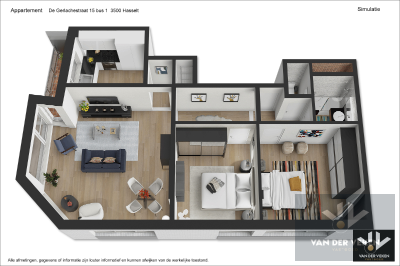 Op te frissen, lichtrijk appartement op toplocatie in bruisend Hasselt - foto 4