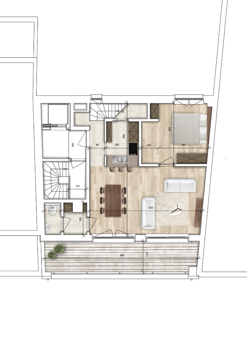 Uniek duplex-appartement, centraal gelegen! - foto 3