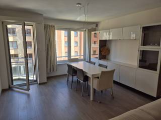 Te huur:<br /> Zeer goed gelegen appartement <br />bemeubeld, middenin verborgen groen<br />in centrum Leuven<br /><br />1 slaapkamer <br />70 m2 <br /><br />Inkomhall met vestiaire, WC, Living, keuken met ontbijthoek, 1 ruime slaapkamer met aanpalende badkamer met lavabo en ligbad , 1 bergruimte met plaats voor wasmachine, droogkast, en voorraad. Terras en ruime kelder.<br />Keuken met gootsteen, fornuis, oven, dampkap, koelkast met diepvriescompartiment. <br />Ramen: dubbele beglazing, kunnen op kiepstand. Plissé- hor in terrasdeur.<br />Videofoon en afstandsbediening voor toegangspoort, badge voor toegangsdeur appartementsgebouw. <br /><br />Op zeer rustige (!) locatie (binnengebied tussen Tessenstraat &amp; Ridderstraat). Dicht bij bushalte en winkels. Op 400 m van de Grote Markt.<br /><br />Modern bemeubeld: box spring, slaapkamerkast met schuifdeuren, bureau, boekenkast, TV-meubel en televisie, <br />grote sofa , gelakte witte eetkamerkast, moderne led- hanglamp, eetkamertafel en stoelen. <br />Blikdichte rolgordijnen in slaapkamer en voor terrasdeur, blikdichte overgordijnen in living, horren…. <br /><br />Door automatische poort afgesloten van straatzijde. Op 2e verdieping (lift aanwezig).<br /><br /> ! voor NIET-roker<br />Verhuur na inboedel- en plaatsbeschrijving. Huurcontract naar voorbeeld ‘Test Aankoop’<br /><br />Vrij vanaf: 1 juni 2026<br /><br /><br /><br /><br />